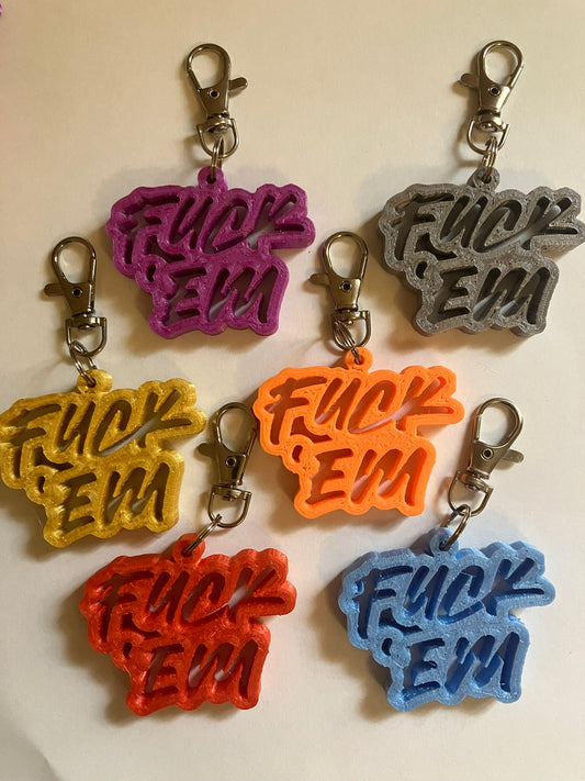 Defiant 'Fuck 'Em' Keychain Series – The Original